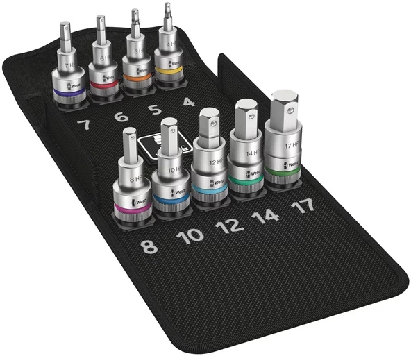 Wera 8740 C HF Hex-Plus 1/2" Lokma Zyklop 1/2" Lokma Set 05004201001