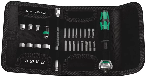 Wera K. Kompakt Zyklop Cırcır Karma Set 1/4" Set 05051045001