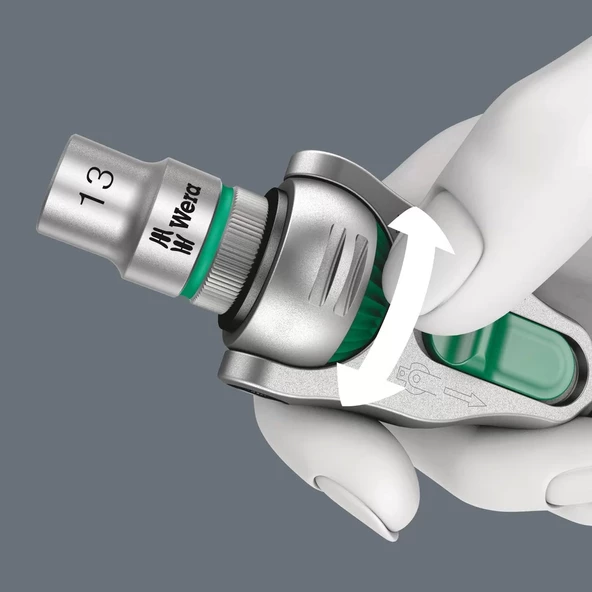 Wera K. Kompakt Zyklop Cırcır Karma Set 1/4" Set 05051045001 - 6