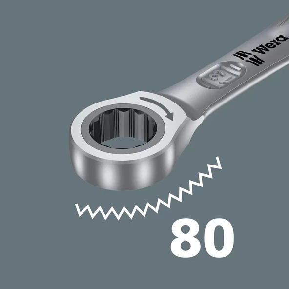 Wera 6000 Joker 4 lü Set Cırcırlı Açık Ağızlı Anahtar 05073290001 - 9