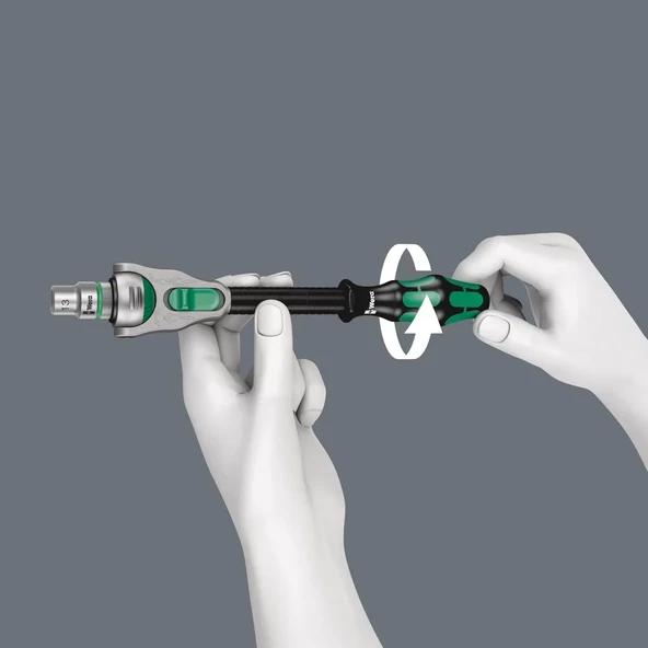 Wera 8100 SA 6 Zyklop Cırcırlı Lokma Bits Set 1/4" 05004016001 - 6