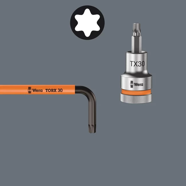 Wera 967/9 Torx Kısa Renkli Alyan Set 05024179001 - 6