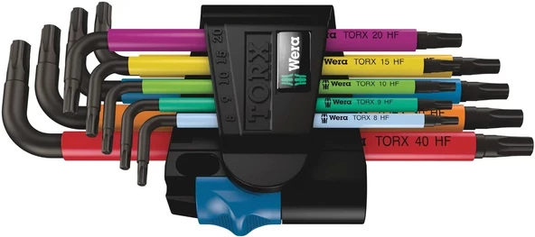 Wera 967/9 Torx Kısa Renkli Alyan Set 05024179001