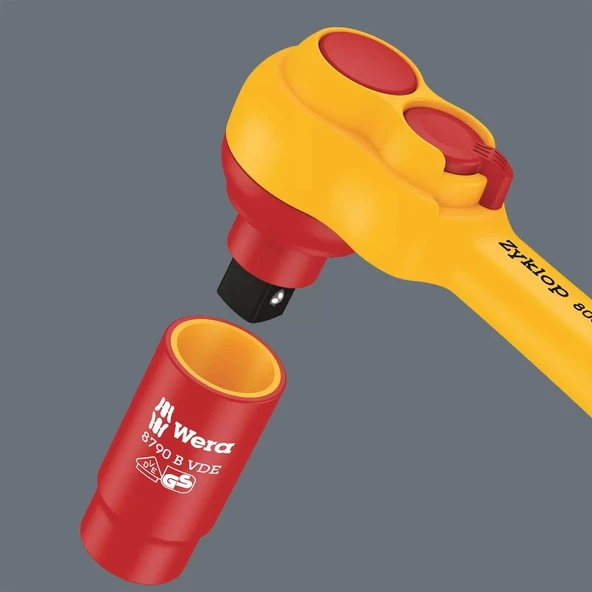 Wera 8100 SB VDE 1 Zyklop Cırcır İzoleli Lokma Set 3/8" 05004970001 - 7