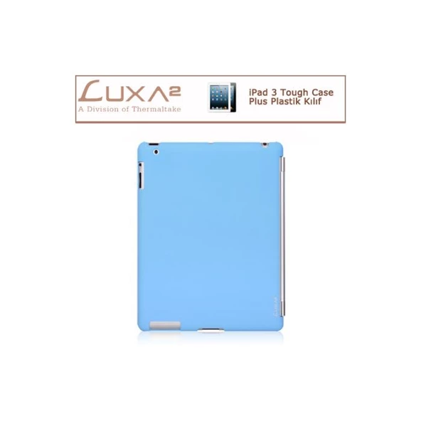 LUXA2 Ipad 3 Tough Case Plus Plastik Kılıf - Mavi LHA0063-B