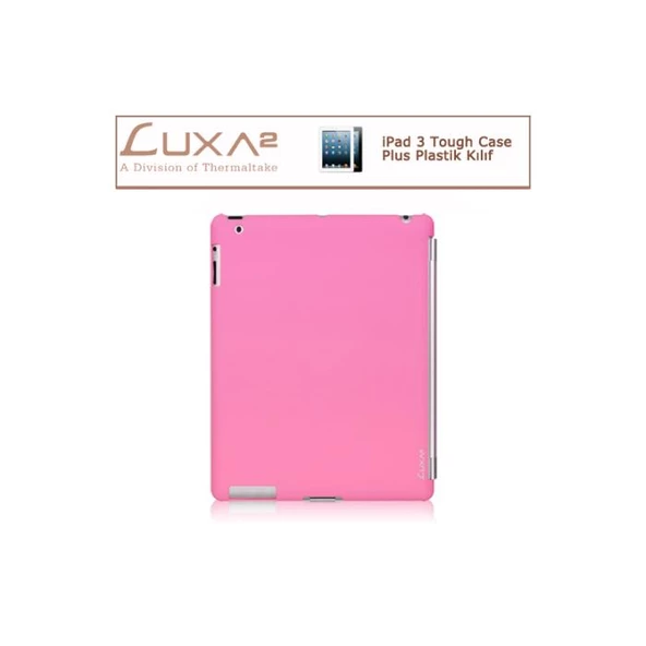 LUXA2 Ipad 3 Tough Case Plus Plastik Kılıf - Pembe LHA0063-C - 2