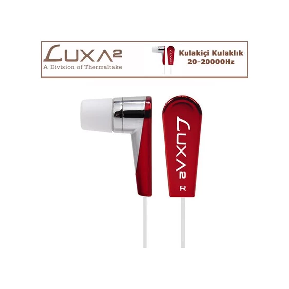 LUXA2 F2 Kulak İçi Kulaklık - Kırmızı LHA0010