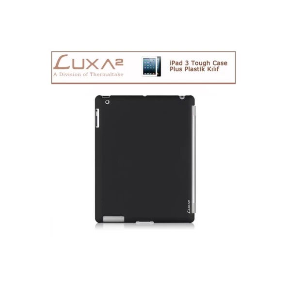 LUXA2 Ipad 3 Tough Case Plus Plastik Kılıf - Siyah LHA0063