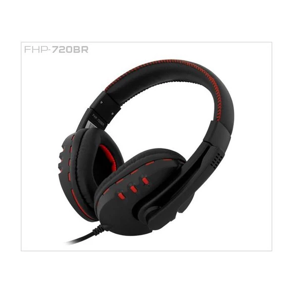 Frisby fhp-720br siyah kırmızı kulaklık