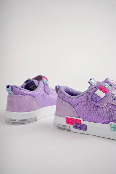 Muggo SONİC Garantili Legolu Bağcıklı ve Cırtlı Ortopedik Çocuk Sneaker Spor Ayakkabı - 11