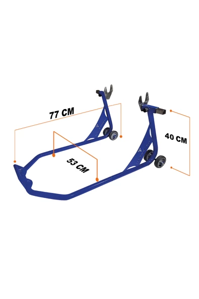 Torque-MX Motosiklet Arka Kaldırma Standı RS1 Lacivert - 5