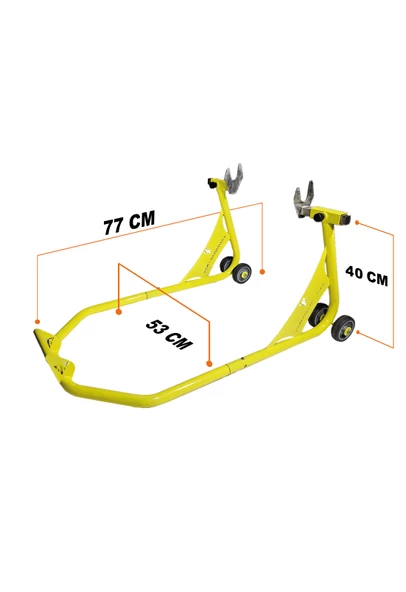 Torque-MX Motosiklet Arka Kaldırma Standı RS1 Sarı - 5