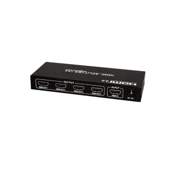 Beek Bs-Vsp-Ha04Uh 4K 4Lü Hdmi Video Çoklayıcı 3810 X 2160 (4K) Ve 1920 X 1080 (Full Hd) Piksel Çözünürlük Hdmi 2.0 Hdcp 2.3 Metal Şasi Siyah Renk (4K Hdmi Spliter - 2