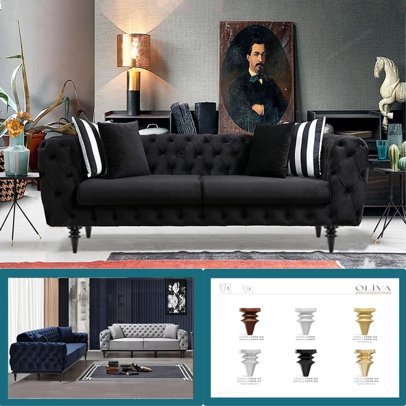 Oliva Siyah 20 cm Mobilya Kanepe Koltuk Tv Ünitesi Konsol Yükseltme Yükseltici Ayağı Ayakları 4 Adet - Resim 6