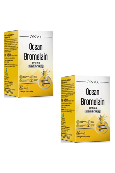 Ocean Bromelain 30 Kapsül x 2 Adet ürün görseli