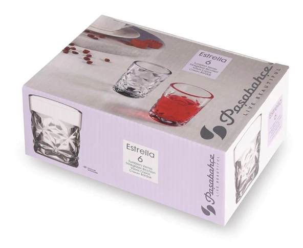 Paşabahçe 520742 Estrella Kahve Yanı Su Bardağı - Shot Bardağı 60cc - 6 Adet - 9