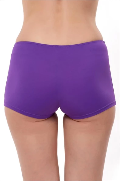 Mor mini tayt & Havuz ve deniz şortu & Bikini altı - 2