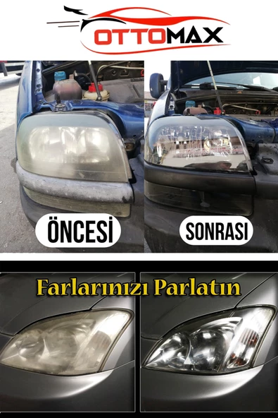 OTTOMAX Far Temizleme Sıvısı 2 Litre  Far Parlatma Ve Temizleme Kloroform Sıvısı Kimyasal Solüsyonu - 3