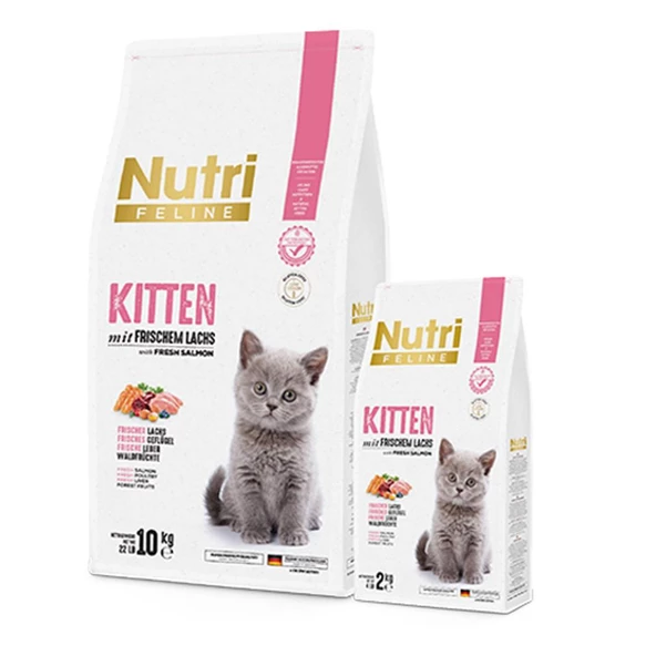 Nutri Feline 10Kg Yavru Somon Etli Kitten Kedi Maması - 2