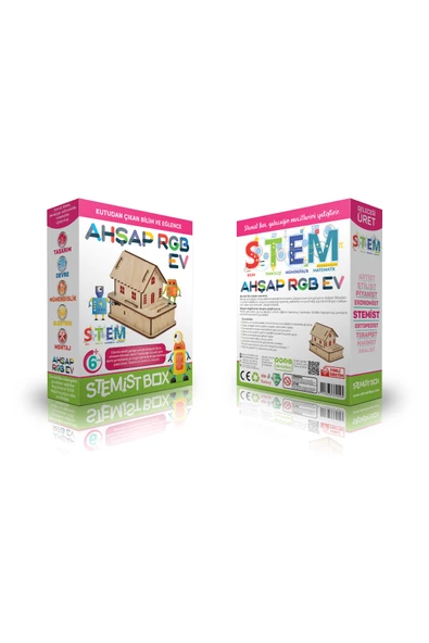 Stemist Box Ahşap RGB Ev - 3