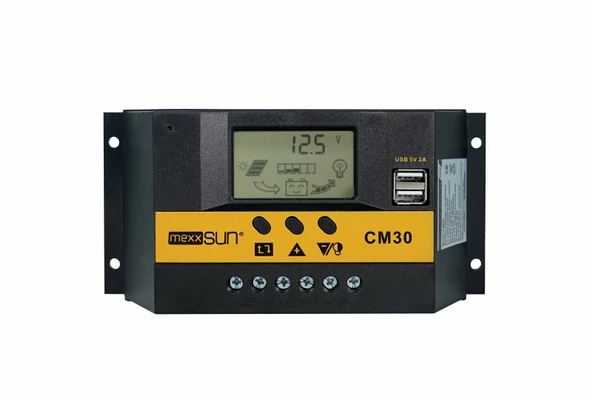Mexxsun 30 A Amper 12 24 V Volt Şarj Kontrol Cihazı Regülatör - 7