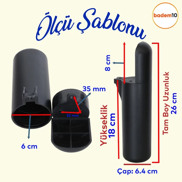 Kapsül Bohem Mobilya Kanepe Tv Ünitesi Koltuk Konsol Yükseltici Ayağı Ayakları Siyah 18 cm 4 Adet - 2
