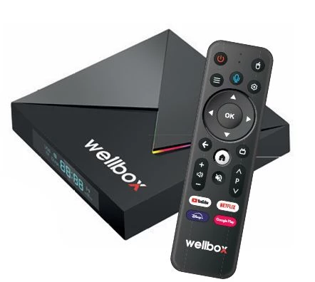 Wellbox Max4 Android TV Box Android 12 Sesli Komut 4gb Ram 32GB Hafıza;Class