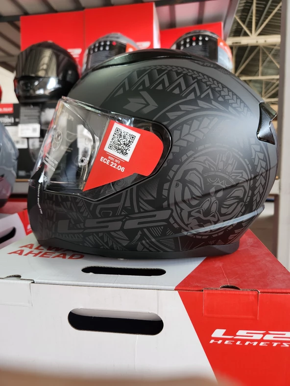 LS2 RAPID 2 TAKAROA MAT SİYAH KASK M - 2