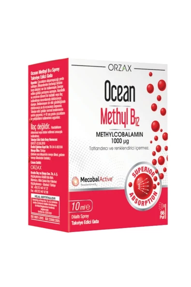 Ocean Methyl B12 1000 Mcg Sprey 10 ml