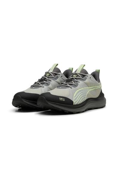 Puma 310095-02 Reflect Lite Trail PTX-Smokey Gray-PUMA Black-Fizzy Apple