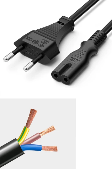 PS4 Slim Güç Kablosu Hdmi Örgülü Kablo Set Playstation 4 Aksesuar - 3