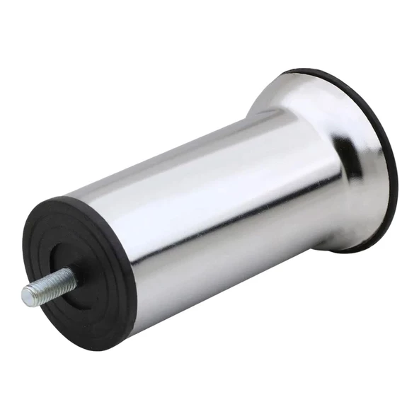 2 Adet Metal Destek Ayağı 12 Cm Krom Mobilya Kanepe Baza Koltuk Ünite Ayakları Metrik 8 Civatalı İnce Diş - 5