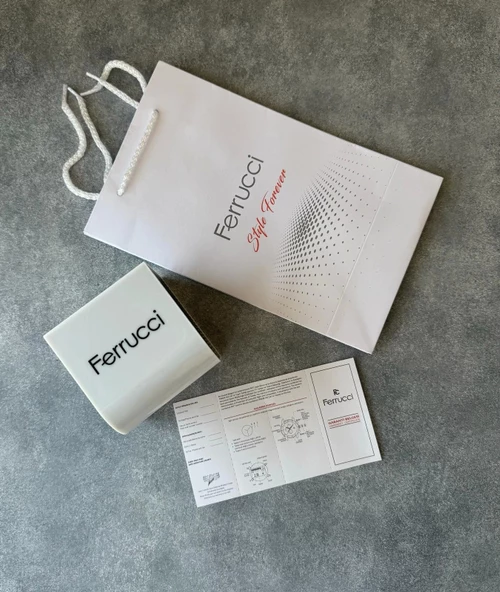 Ferrucci Function FCF.11550FS.04 Silikon Kordon Erkek Kol Saati - Resim 5