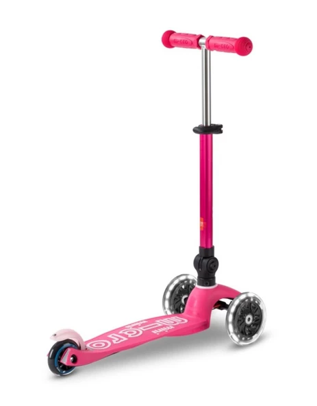 Mini Micro  DELUXE FOLDABLE LED PINK Çocuk Scooter MCR.MMD197 - Resim 4