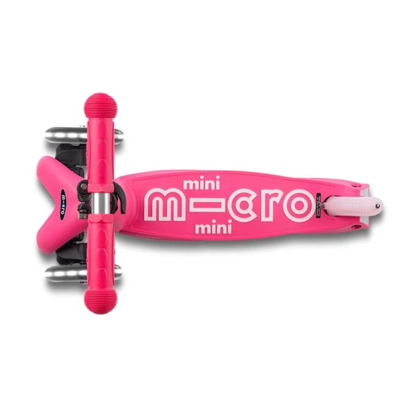 Mini Micro  DELUXE FOLDABLE LED PINK Çocuk Scooter MCR.MMD197 - Resim 6