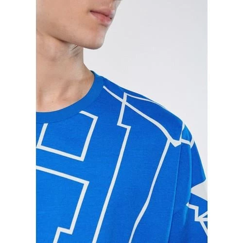 MAVİ BASKILI TİŞÖRT - 10