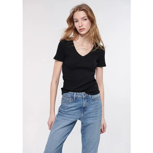 V YAKA KISA KOL TİŞÖRT - 5