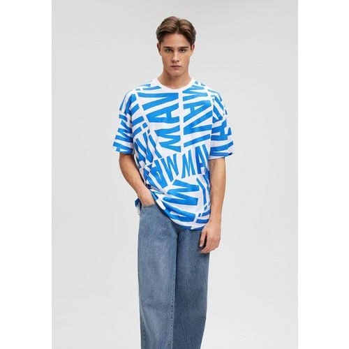 MAVİ BASKILI TİŞÖRT - 11