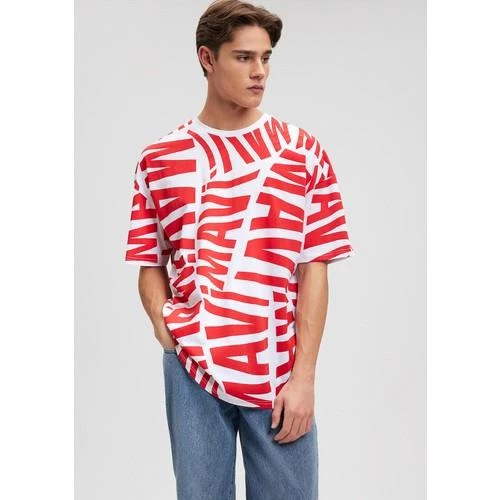 MAVİ BASKILI TİŞÖRT - 6