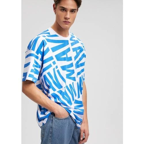 MAVİ BASKILI TİŞÖRT - 12