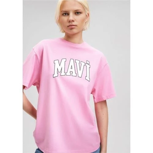 MAVİ BASKILI TİŞÖRT - 4