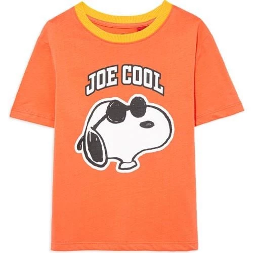 SNOOPY BASKILI TİŞORT Koyu