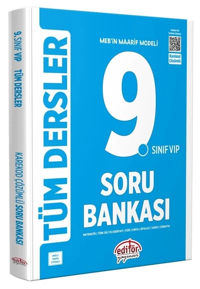 Editör Yayınları 9. Sınıf VIP Tüm Dersler Soru Bankası Yeni