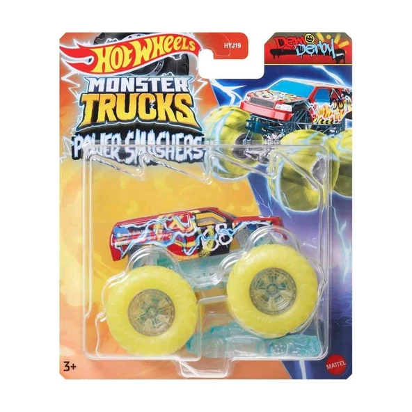 HYJ19 Hot Wheels Monster Trucks Power Smashers 1:64 Arabalar - 3