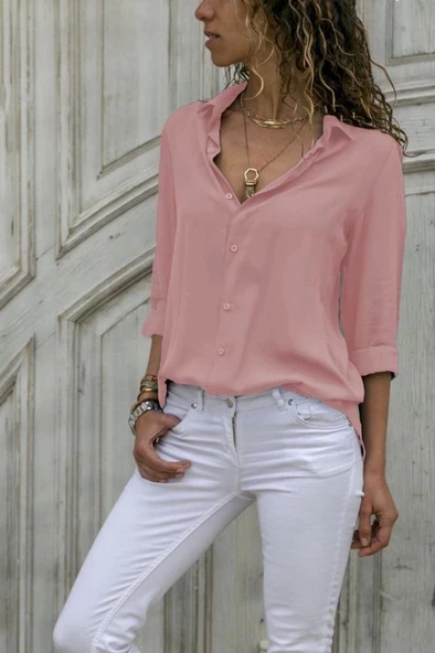 Dokuma Viskon Kumaş Efsane Gömlek - Resim 2