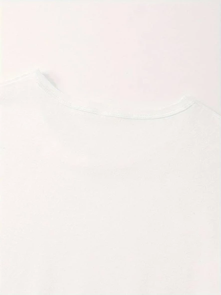 Kadın Kısa Kollu Bisiklet Yaka Zürafa Baskılı Bluz - Resim 4