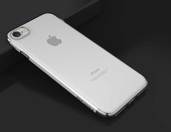 iPhone 8 Kılıf Dört Köşeli Lazer Silikon Kılıf - 7