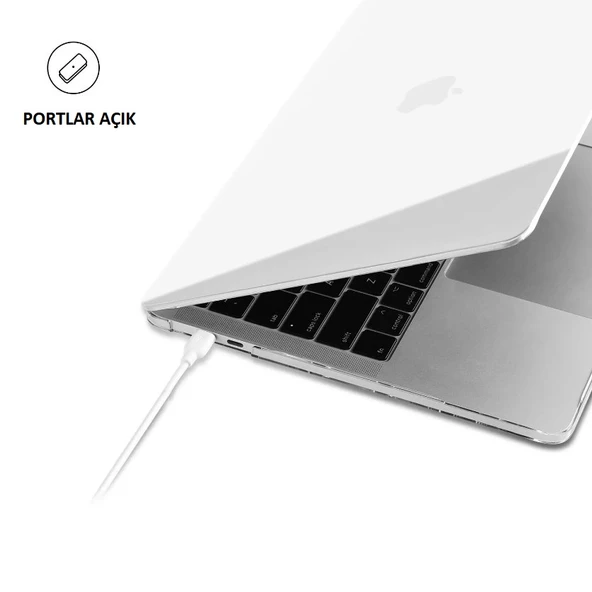 Macbook Air M2 M3 M4 13.6 A2681 A3113 A3240 Uyumlu Kılıf Kristal Şeffaf Kapak Kılıf Koruma - 9
