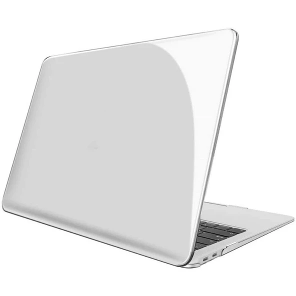 Macbook Air 13.6 M3 A3113 Kılıf Kristal Ön Arka Şeffaf Kapak Kılıf Koruma