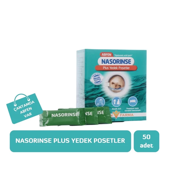 Abfen Nasorinse Plus Yetişkin 50 Yedek Poşet